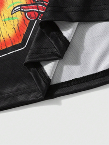 T-shirt imprimé vintage lavé à l'acide pour hommes 100% impression numérique en coton doux fabriqué au Pakistan produit tendance - Product Image 4