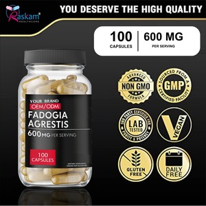 Fournisseur direct d'usine, capsules de poudre de Fadogia Agrestis de haute qualité, sans danger pour les femmes enceintes, complément alimentaire pour adultes - Product Image 2