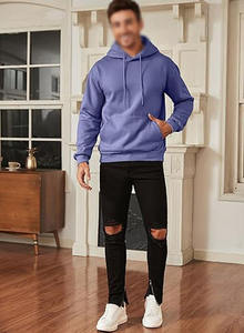 Premium <b>Men</b>’s <b>Purple</b> Hoodie Soft Cotton Blend Casual Wear Stylish Sweatshirt <b>for</b> Winter and Everyday Fashion <b>Hoodies</b> - Product Image 3