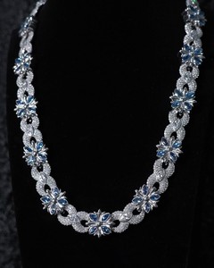 Collier chaîne à maillons infinis avec diamants en moissanite VVS glacés de 13 mm, plaqué rhodium, style hip-hop, pour mariage ou cadeau - Product Image 5