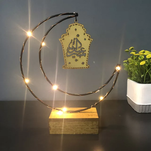 Soporte de luna de metal de diseño moderno Decoración de Mesa para el hogar Salas de estar Prepare su hogar con esta elegante decoración para el hogar - Product Image 3