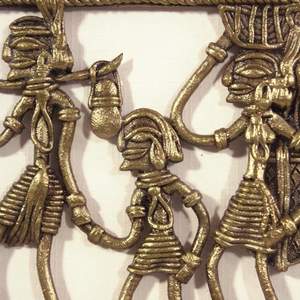 Fait à la main écologique laiton Dhokra Art Tribal famille travail vie métal caractéristique pièce maîtresse pour Noël Diwali décor à la maison Occasions - Product Image 5