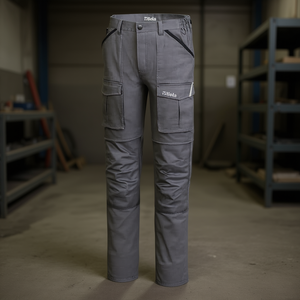 Pantalones de Trabajo 100% Algodón Elástico, Zapatos de Seguridad Cómodos y Duraderos - Product Image 3