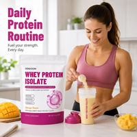 Proteína de Suero de Leche en Polvo Premium con Sabor a Caramelo Sin Azúcar para Entrenamiento Diario, Fabricada por Contratista