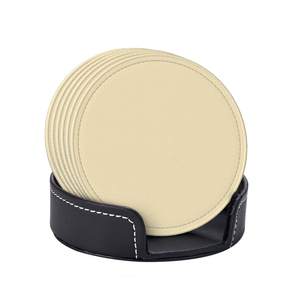 Posavasos de Cuero 100% Hecho a Mano para Hogar, Hotel, Fiesta, Vajilla, Posavasos de Té, Nuevo Diseño, Color Personalizado, Posavasos de Cuero en Venta - Product Image 1