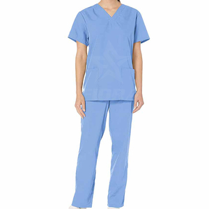 Customized OEM Cotton Polyester Men's Hospital <b>Scrubs</b> Uniform Set Medical Nurse Work Uniform Hot Sale Includes <b>Scrub</b> <b>Tops</b> Pants - Product Image 2