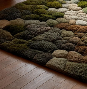 Tapis en pierre de mousse Tapis 3D doux Motif de roche inspiré de la nature Tapis de sol en pierre de galets 3D Salon et chambre à coucher - Product Image 3