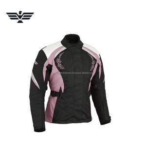 EMPIRE TREND WEARS Men Black Pink Leather Motorcycle Riding Jacket <b>Waterproof</b> Breathable Protective Biker Jacket Adjustable Fit - Product Image 4