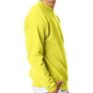 เสื้อสเวตเตอร์คอกลมของผู้ชายผ้าฝ้ายแฟชั่นล่าสุดพิมพ์ลายสีพื้นแบบสวมหัวสำหรับฤดูหนาว - Product Image 3