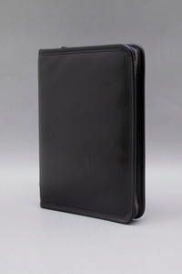 Wholesale A5 Letter Size Custom Business Leather File Note Pads Portfolio <b>Folder</b> (LAP-0019) Genuine Leather Office Supplies - Product Image 1