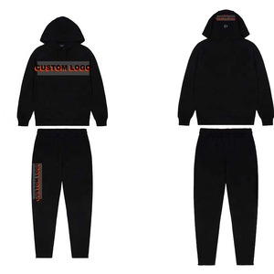 Conjunto de Sudadera con Capucha de Forro Polar Personalizado para Hombre, Estampado Puff, Bordado en Relieve, Talla Grande, Chándal con Pantalones Jogger para Invierno - Product Image 3