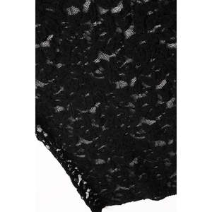 Camiseta de Encaje Negro para Mujer, Diseño Romántico con Corazones, Manga Corta, Transpirable, Corte Ajustado, Estilo Crop - Product Image 5