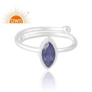 Dernière vente 925 argent Sterling naturel Tanzanite bague en pierres précieuses bijoux personnalisés pour les femmes cadeau pour elle - Product Image 3
