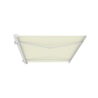 Auvent électrique SUNRAY beige 3x4M à cassette intégrale, extensible, en alliage d'aluminium, cadre en polyester, acier inoxydable léger 70g, pour restaurants