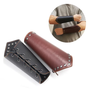 Protector de Muñeca Vikingo de Cuero, Protector de Muñeca Medieval, Accesorios de Cosplay - Product Image 3