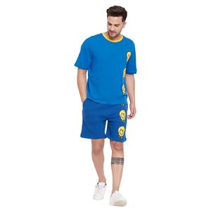 2024 ropa informal de moda callejera hecha a medida para hombres, conjunto doble, camiseta y conjuntos cortos, conjuntos gemelos de algodón 100%, ropa informal - Product Image 1