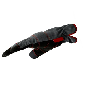 Guantes de seguridad de trabajo mecánico de cuero de vaca de alta calidad Pantalla táctil Dedos Guantes mecánicos de gran tamaño multiusos - Product Image 6