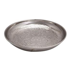 Décor de fête de mariage plateau de service en métal minimaliste pour décorer le stockage des aliments plateaux plats pour les fêtes de petit déjeuner, les pique-niques de mariages - Product Image 5