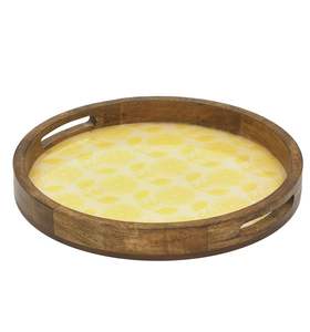 Bandeja de Servir de Madera de Mango, Bandeja de Servir Natural Multiusos, Bandeja de Servir para Postres, Alto Estándar, Precio Más Bajo Disponible - Product Image 1