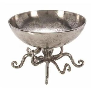 High Quality Aluminium <b>Octopus</b> Serving Bowl Perfect for Salad Fruits Ideal for Hotel Restaurant Table Decor at Affordable Price - Product Image 1