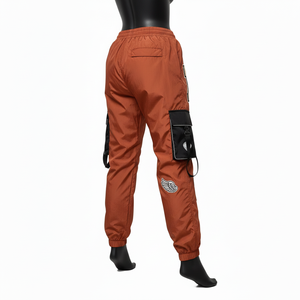 Pantalones Cortavientos para Mujer, Tela de Nailon de Alta Densidad de 120 g/m², Estilo Cargo Marrón, Estilo Utilitario, Logotipo Termosellado - Product Image 5