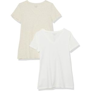 Chemises à col en V à manches courtes pour femmes légères et idéales pour un usage quotidien - Product Image 1