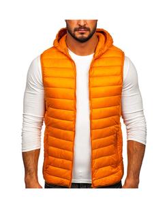 Dernier style bon marché personnalisé style uni sans manches hommes veste bouffante à fermeture éclair décontractée pour l'hiver - Product Image 1