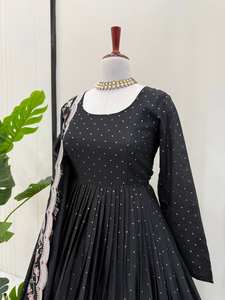 New Series Quality Women's Salwar Kameez Party Wear Quick Dry <b>Thread</b> Design with Sequenced Work All Seasons - Product Image 3