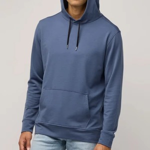 Sudadera con capucha de gran tamaño para hombre de alta calidad sin marca, ropa de calle personalizada, moda bordada, patrón sólido, 100% algodón, temporada de invierno - Product Image 3