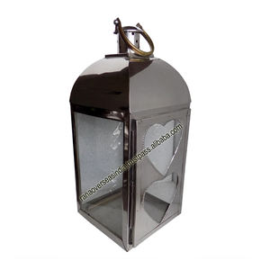 Linternas colgantes de velas decorativas de Metal y vidrio para eventos de fiesta en casa uso interior y exterior - Product Image 1