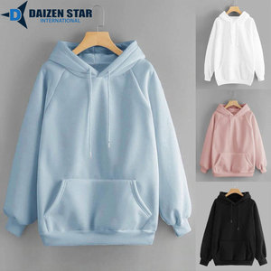 Sweat-shirts à capuche écologiques pour femmes, couleur unie, 100% coton molletonné, respirant, broderie 3D, lavage à sec, séchage rapide, hiver - Product Image 3