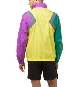 Chaqueta Cortavientos Personalizada con Cremallera Delantera, Bloques de Color, Sudadera con Capucha, Informal, Deportiva, 100% Nailon, Chaqueta Larga de Invierno para Hombre - Product Image 6