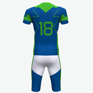 Ropa de fútbol americano para jóvenes, diseño de manga corta, uniforme superior transpirable y saludable, conjunto de gran valor - Product Image 2