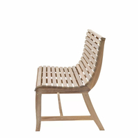 Siège de jardin minimaliste en bois d'acacia Heritage - Meubles d'extérieur écologiques, durables et confortables pour hôtel, école, hôpital, parc