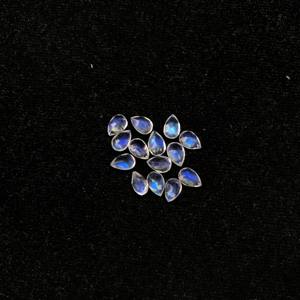 5x7mm naturel arc-en-ciel pierre de lune haut AAA qualité lâche poire à facettes coupe pierre précieuse bleu IGI certifié traité thermiquement en vrac en gros - Product Image 3