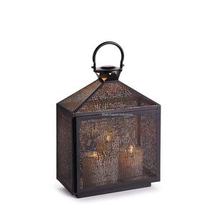 Alta calidad hogar y jardín decorativo hierro metal linterna portavelas Color negro mesa y linterna colgante - Product Image 6