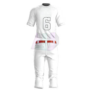 Tenues de baseball personnalisées confortables, grandes tailles, pour l'entraînement d'équipe, 100 % polyester, légères, respirantes, séchage rapide, durables, de haute qualité - Product Image 2