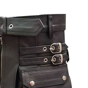 กระโปรงสั้นหนังสตรีแบบปรับแต่งได้ตามต้องการทำจากหนังแท้มีสไตล์ปรับแต่งได้ทุกขนาด - Product Image 6