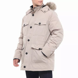 Parka d'hiver épaisse pour homme avec capuche pour homme et femme, imperméable et respirante, coupe-vent, vêtements d'extérieur pour les climats froids et neigeux, devant - Product Image 3