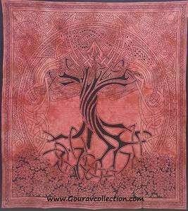 POTLY TREE CELTIC PRINT Draps de lit, Décoration d'intérieur, Tapisseries murales, Décorations murales pour la maison et les cadeaux GC-TPDB-284-B,C.. - Product Image 1