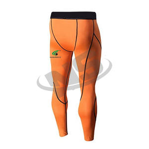 Leggings Deportivos para Hombre al por Mayor, Material Spandex, Alta Elasticidad, Mallas para Gimnasio, Pantalones Deportivos para Correr y Entrenar, Logotipo, Color Sólido, Ropa Deportiva - Product Image 6