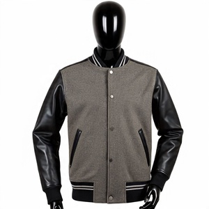 Uniforme d'équipe en laine de haute qualité à logo personnalisé vestes d'université pour hommes vente en gros de veste de baseball universitaire unie vierge - Product Image 2