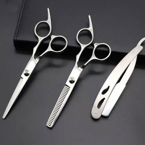 Professional Manual Stainless Steel Hair Cutting Scissors Kits A+ Grade Durable Barber Kit <b>Thinning</b> Texturizing ISO13485 - Product Image 6
