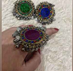 Latest Designs Wholesale Prices Afghan Kuchi Boho Fine Jewelry Rings <b>Women</b> 100% High Quality Handmade Vintage Stainless Wedding - Product Image 2