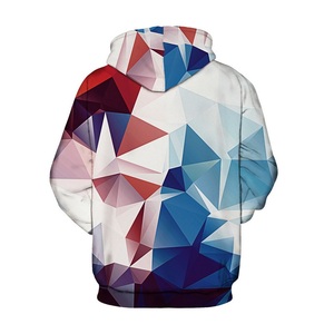 Sudadera con capucha de sublimación para hombre, ropa deportiva con estampado de bloque de Color, de tela de poliéster - Product Image 4