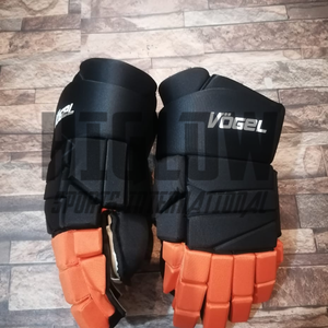 ถุงมือฮอกกี้น้ำแข็งระดับมืออาชีพ HI-GLOW SPORTS INTERNATIONAL ทำจากหนังและคาร์บอนไฟเบอร์ ปิดด้วยกระดุมแบบ Snap ออกแบบตามหลักสรีรศาสตร์ ทนทาน ระบายอากาศได้ดี - Product Image 5