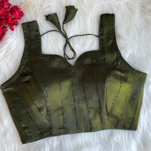 Zimi Chu เสื้อเบลาส์ทันสมัยสำหรับฤดูร้อนวัสดุจาก strach เสื้อเบลาส์พร้อมโบว์ด้านหน้าสวยงามเสื้อสุภาพสไตล์สุภาพ - Product Image 4