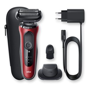 Afeitadora Eléctrica de Doble Cuchilla con Lámina Roja, Resistente al Agua IPX7, USB/Lavable con Agua, Repuesto para Cara, Barba y Cuerpo - Product Image 2