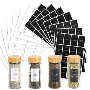 Etiqueta Adhesiva Impermeable y Removible para Almacenamiento de Alimentos en la Cocina, Etiqueta para Frascos de Especias, para Organización - Product Image 1