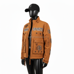 <b>Women</b> Outdoor Softshell <b>Jacket</b> Polyester Bonded Fleece Thermal Comfort <b>Brown</b> Custom Embroidery Logo <b>Women</b> Softshell <b>Jacket</b> - Product Image 4